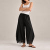 Lace Trim Wide Leg Pants