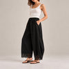 Lace Trim Wide Leg Pants