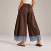 Lace Trim Wide Leg Pants