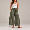 Lace Trim Wide Leg Pants