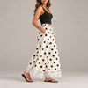 Lace Trim Wide Leg Pants