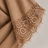 Lace Trim Wide Leg Pants