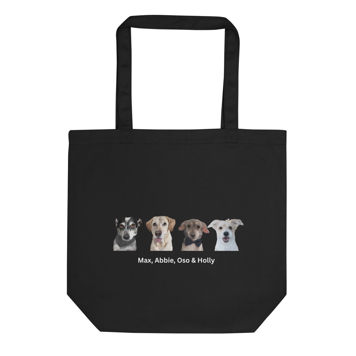 Custom Pet Portrait Tote Bag